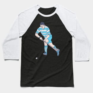 Shinty - Ball Player - Scottish National Game Baseball T-Shirt